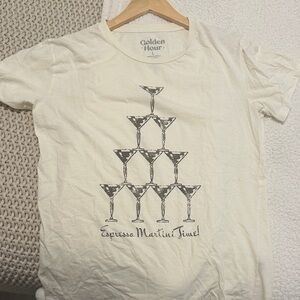 GOLDEN HOUR Cream Espresso Martini Graphic Tee